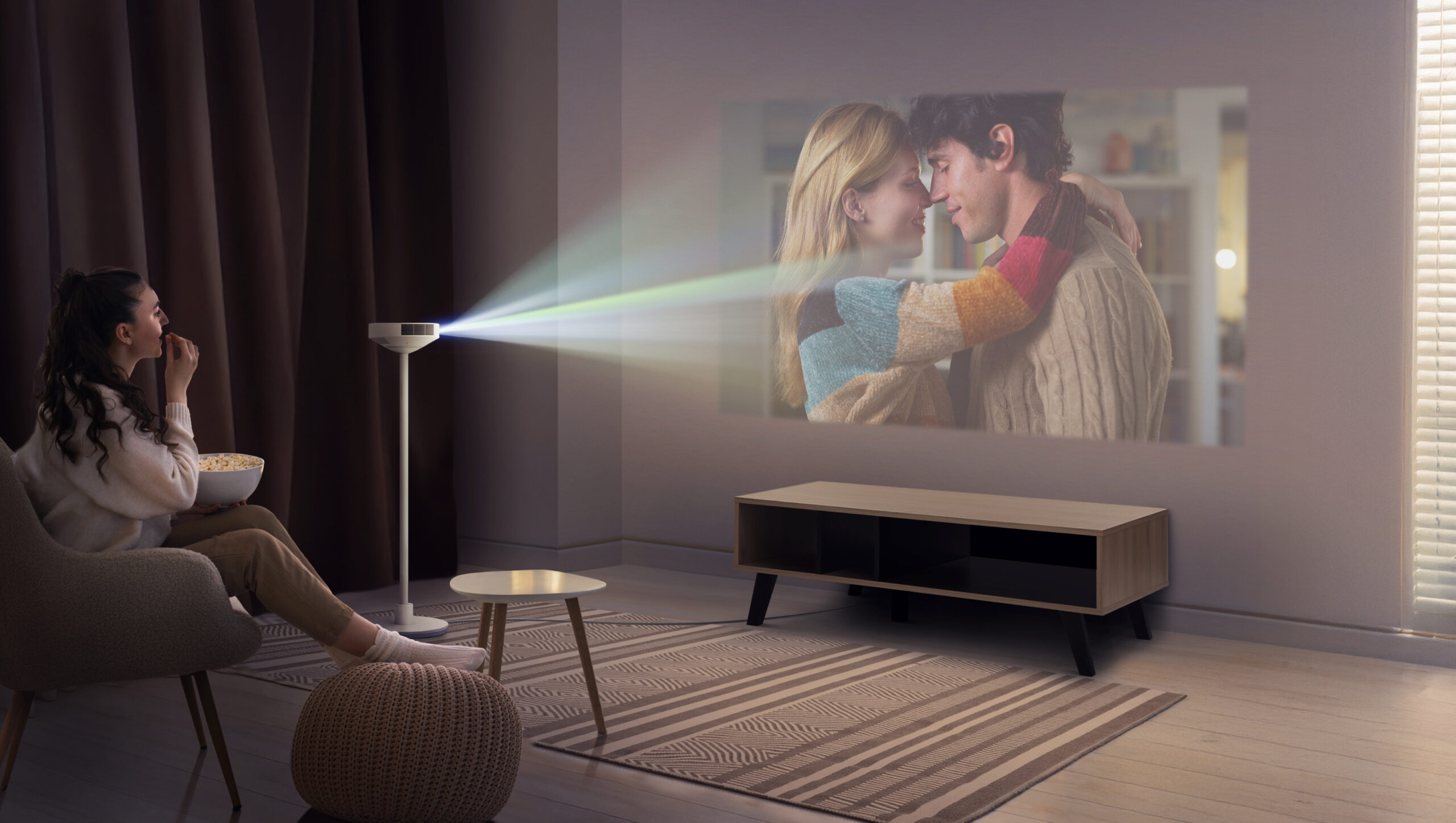 LG Reveals Multifunctional 3-in-1 Projector Combining Lighting and Speaker at CES 2025